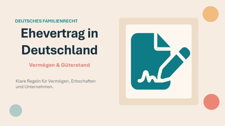 Ehevertrag: Zugewinngemeinschaft & Gütertrennung