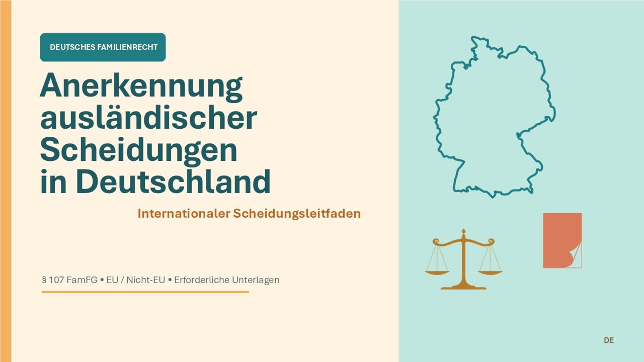 anerkennung ausländischer scheidungen in deutschland