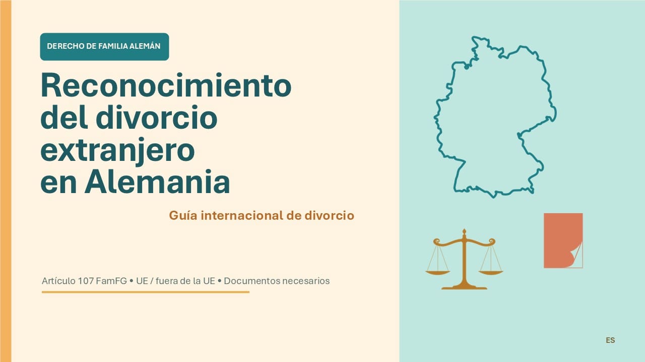 reconocimiento de divorcio extranjero en alemania