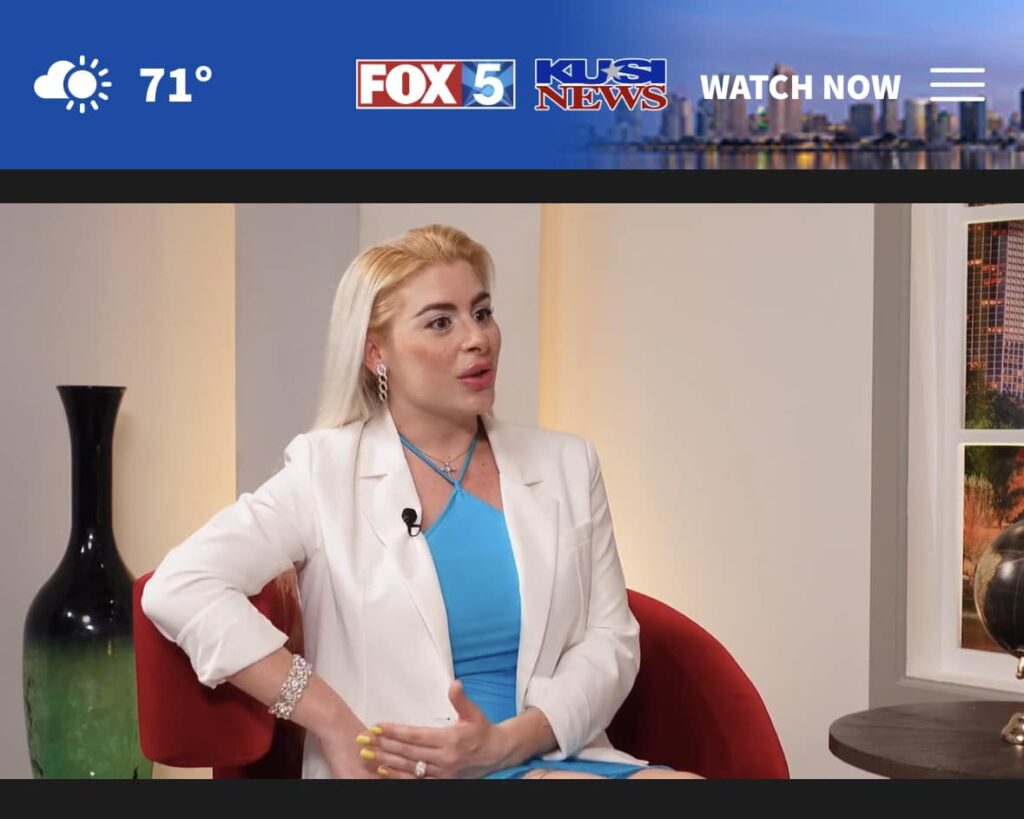 Rechtsanwältin Vera Zambrano im Interview bei FOX 5 / KUSI News