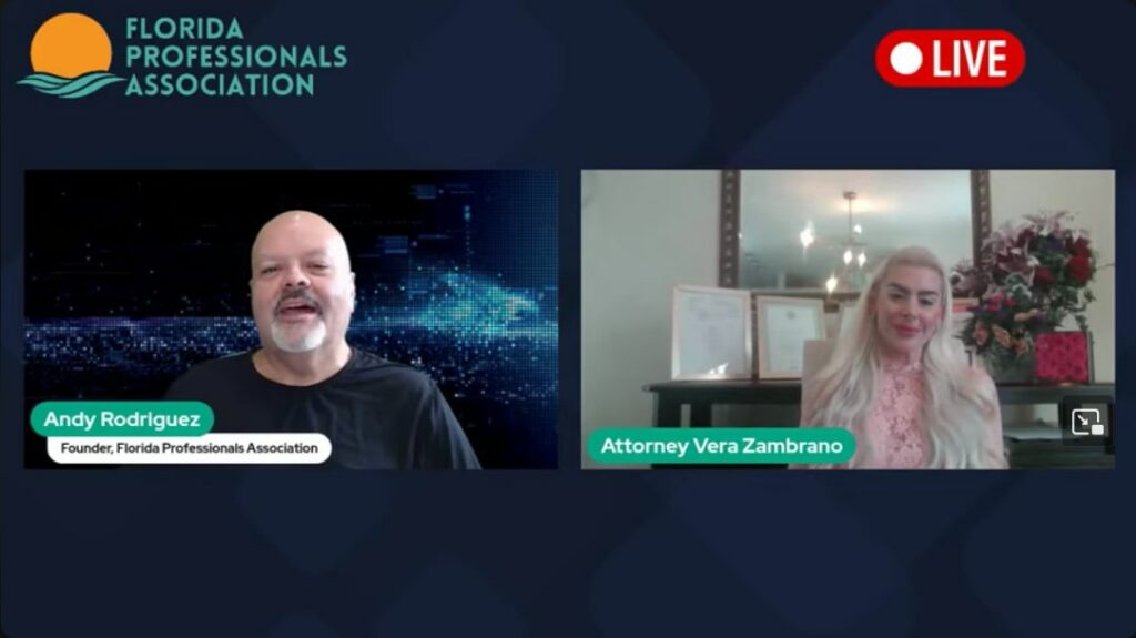 VIP-Interview mit Florida Professionals Business Owner Association und Lead Attorney Zambrano